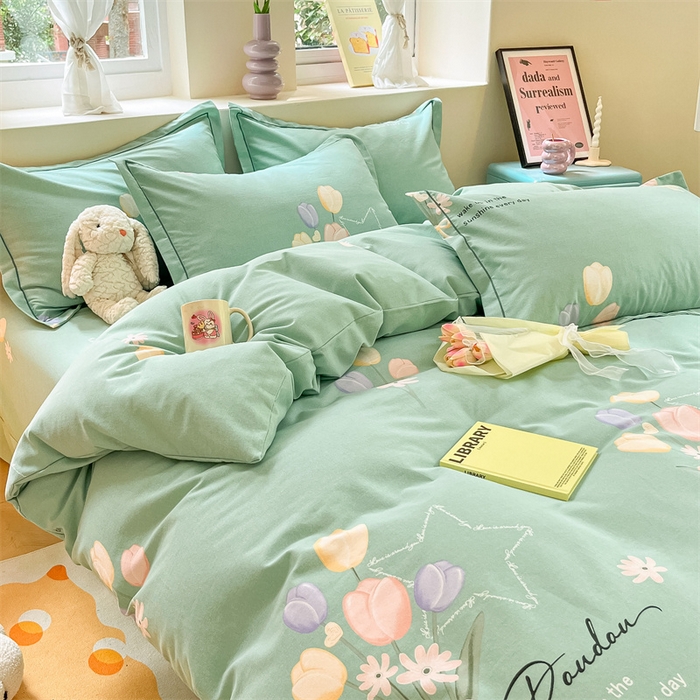 91家纺网 家纺一手货源 找家纺 莱通家纺 2024秋冬新款超柔喷气加厚磨毛单品被套（买家秀联系商家）馨香花语