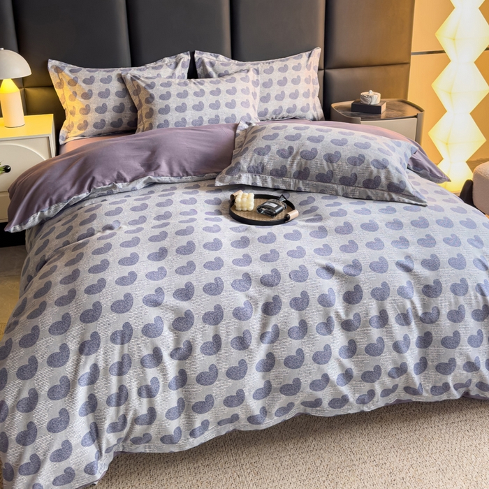 91家纺网 家纺一手货源 找家纺 优品阁 2024新款亲肤舒适全棉磨毛四件套学生三件套系列 吾心安