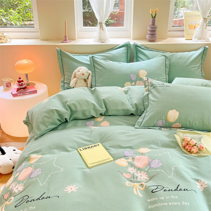 91家纺网 家纺一手货源 找家纺 莱通家纺 2024秋冬新款超柔喷气加厚磨毛单品被套（买家秀联系商家）馨香花语