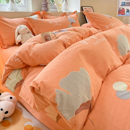 莱通家纺 2024秋冬新款超柔喷气加厚磨毛四件套（买家秀联系商家）叶羽晴