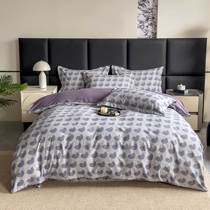 91家纺网 家纺一手货源 找家纺 优品阁 2024新款亲肤舒适全棉磨毛四件套学生三件套系列 吾心安