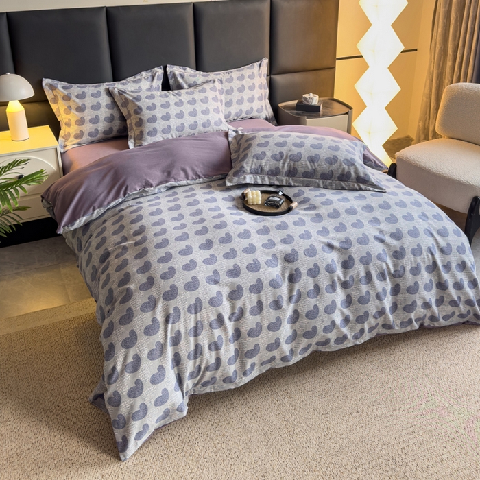 91家纺网 家纺一手货源 找家纺 优品阁 2024新款亲肤舒适全棉磨毛四件套学生三件套系列 吾心安