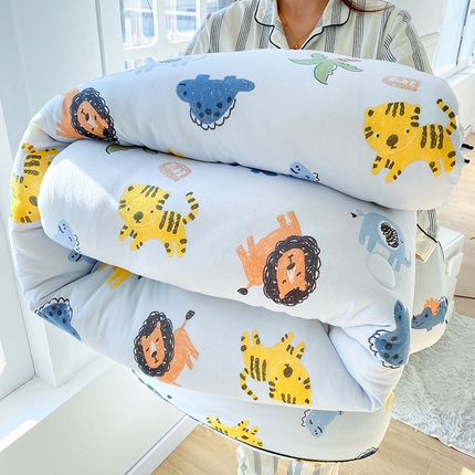 91家纺网 家纺一手货源 找家纺 （有买家秀不断货）A类母婴级宝宝被子豆豆绒牛奶针织棉被子儿童豆豆被大豆被春秋被秋冬被婴童被夏被夏凉被 牛奶针织被-海岛乐园