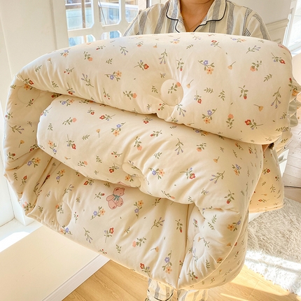 91家纺网 家纺一手货源 找家纺 （有买家秀不断货）A类母婴级宝宝被子豆豆绒牛奶针织棉被子儿童豆豆被大豆被春秋被秋冬被婴童被夏被夏凉被 牛奶针织被-花间小熊