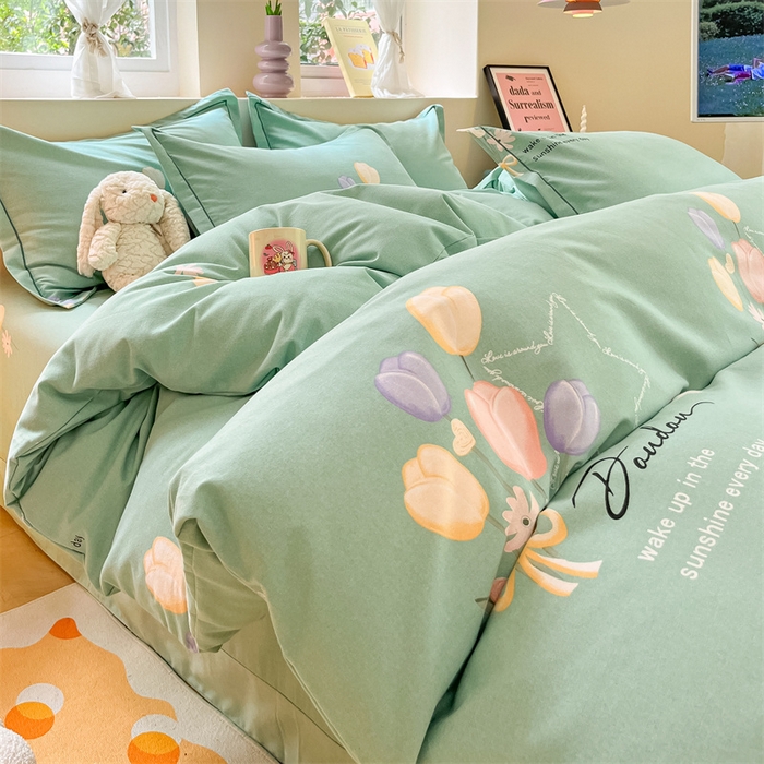 91家纺网 家纺一手货源 找家纺 莱通家纺 2024秋冬新款超柔喷气加厚磨毛单品被套（买家秀联系商家）馨香花语