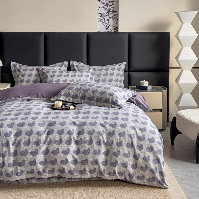 91家纺网 家纺一手货源 找家纺 优品阁 2024新款亲肤舒适全棉磨毛四件套学生三件套系列 吾心安