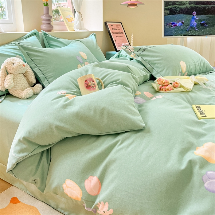 91家纺网 家纺一手货源 找家纺 莱通家纺 2024秋冬新款超柔喷气加厚磨毛单品被套（买家秀联系商家）馨香花语