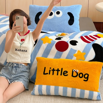 91家纺网 家纺一手货源 找家纺 （总）（买家秀爆款不断货）A类母婴级高克重獭兔绒四件套珊瑚绒四件套雪花绒四件套牛奶绒四件套卡通兔毛绒四件套