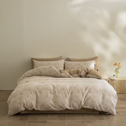 91家纺网 家纺一手货源 找家纺 （总）2025新款全棉A类三层纱大提花纯棉四件套