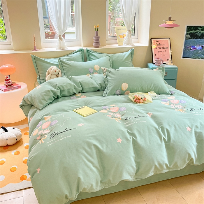 91家纺网 家纺一手货源 找家纺 莱通家纺 2024秋冬新款超柔喷气加厚磨毛单品被套（买家秀联系商家）馨香花语