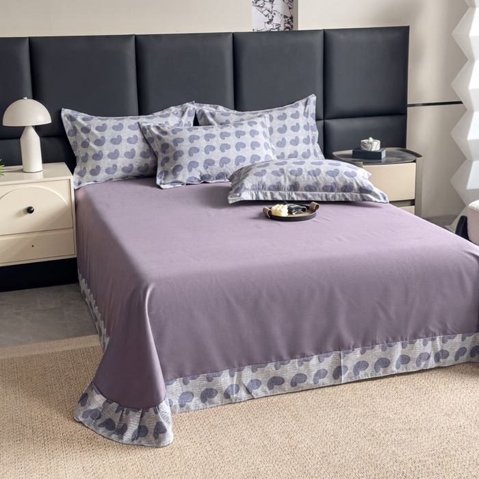 91家纺网 家纺一手货源 找家纺 优品阁 2024新款亲肤舒适全棉磨毛四件套学生三件套系列 吾心安