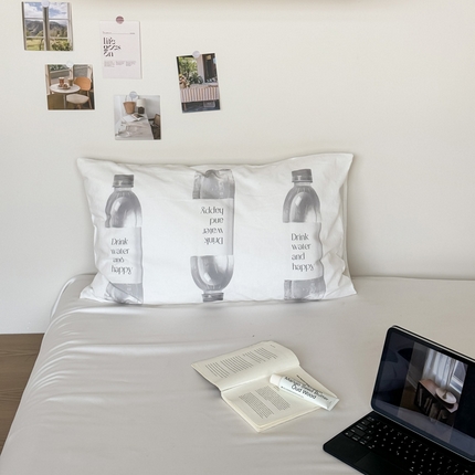 91家纺网 家纺一手货源 找家纺 （总）艾沁家纺 2025新款全棉纯棉水洗棉数码印花艺术枕套