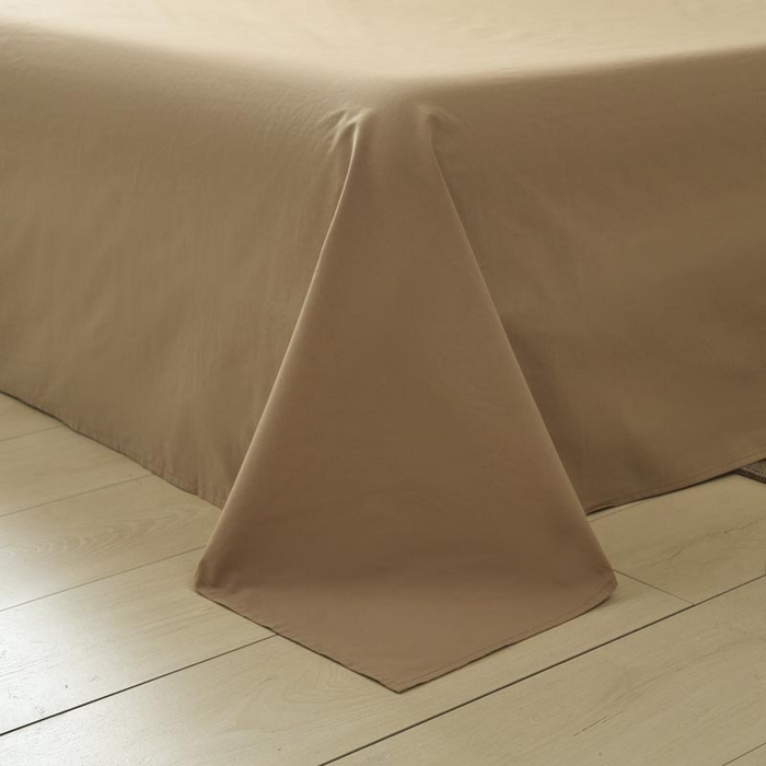 91家纺网 家纺一手货源 找家纺 ab家纺 2025新款色织全棉40支水洗棉四件套--双拼第二组 宾利蓝米咖