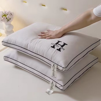 91家纺网 家纺一手货源 找家纺 （总）羽凡居 2025新款提花刺绣枕芯枕头