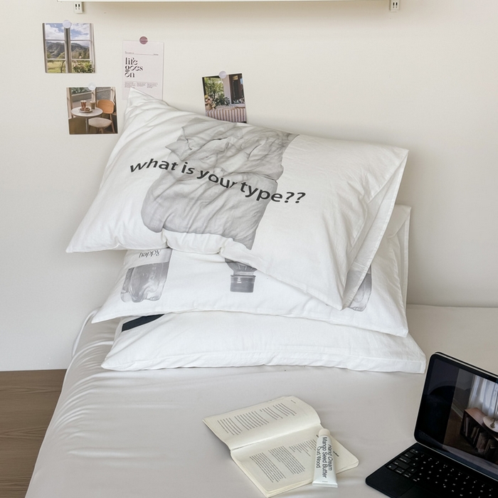 91家纺网 家纺一手货源 找家纺 （总）艾沁家纺 2025新款全棉纯棉水洗棉数码印花艺术枕套