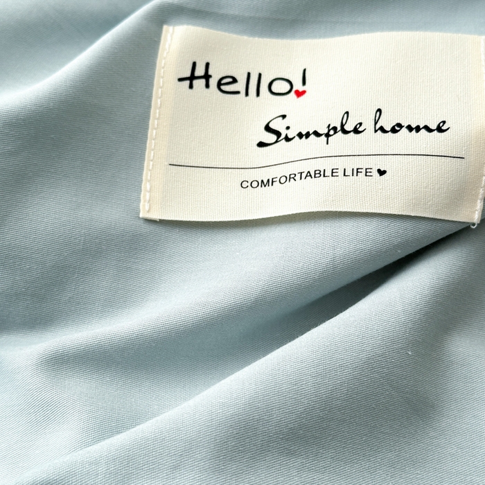 91家纺网 家纺一手货源 找家纺 曼之夏 2025新款全棉双拼四件套 贴标-水兰+米灰