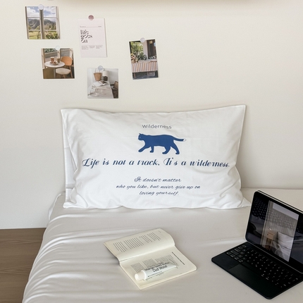 91家纺网 家纺一手货源 找家纺 （总）艾沁家纺 2025新款全棉纯棉水洗棉数码印花枕套1