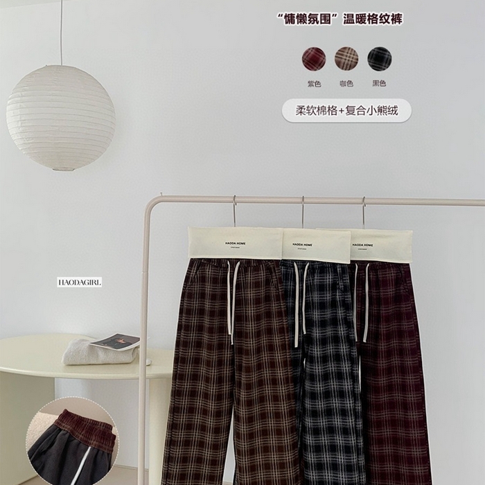 91家纺网 家纺一手货源 找家纺 （总）妍景家居生活馆 C937格子裤