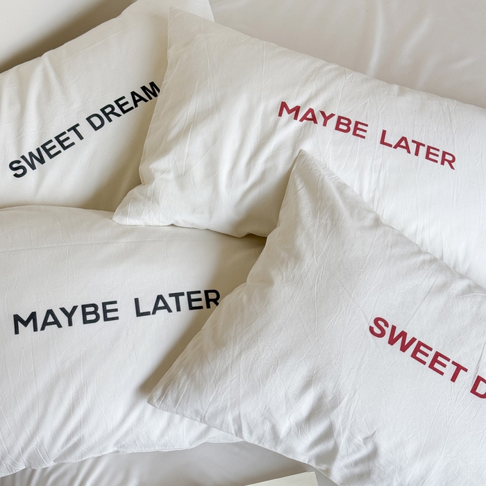 91家纺网 家纺一手货源 找家纺 （总）艾沁家纺 2025新款全棉纯棉水洗棉数码印花字母枕套