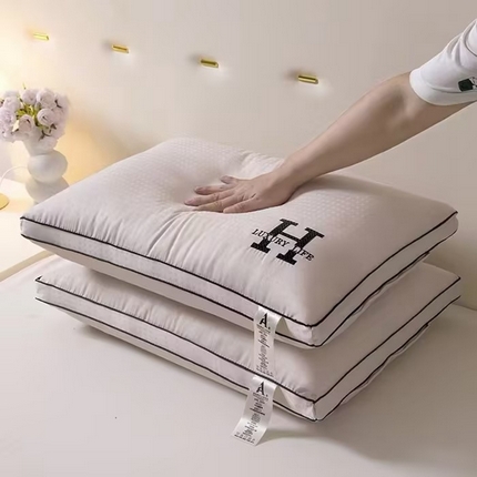 （总）羽凡居 2025新款提花刺绣枕芯枕头