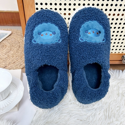 91家纺网 家纺一手货源 找家纺 （总）南通盟生鞋业有限公司 2025秋冬款超柔软踩屎感绣花款包跟家居鞋可外穿