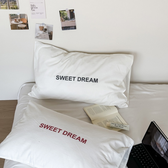 91家纺网 家纺一手货源 找家纺 （总）艾沁家纺 2025新款全棉纯棉水洗棉数码印花字母枕套