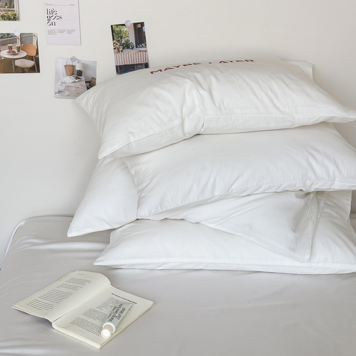 91家纺网 家纺一手货源 找家纺 （总）艾沁家纺 2025新款全棉纯棉水洗棉数码印花字母枕套