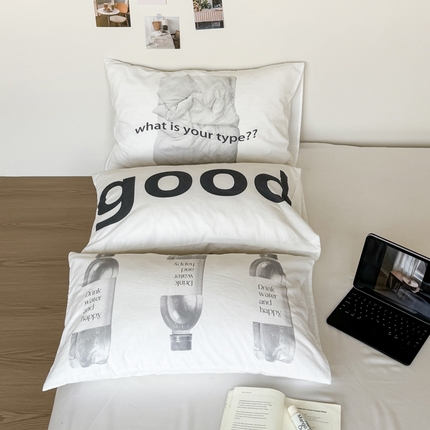 91家纺网 家纺一手货源 找家纺 （总）艾沁家纺 2025新款全棉纯棉水洗棉数码印花艺术枕套,good,What is your type,水瓶