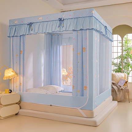 2025新款遮光防蚊坐床蚊帐 旺旺家（带遮光帘）