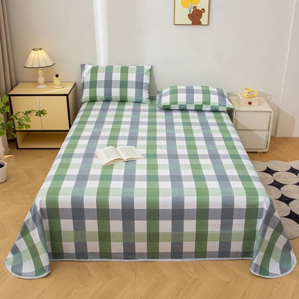 91家纺网 家纺一手货源 找家纺 （总）首爱 2025新款五幅段床单原棉老粗布凉席老粗布床单