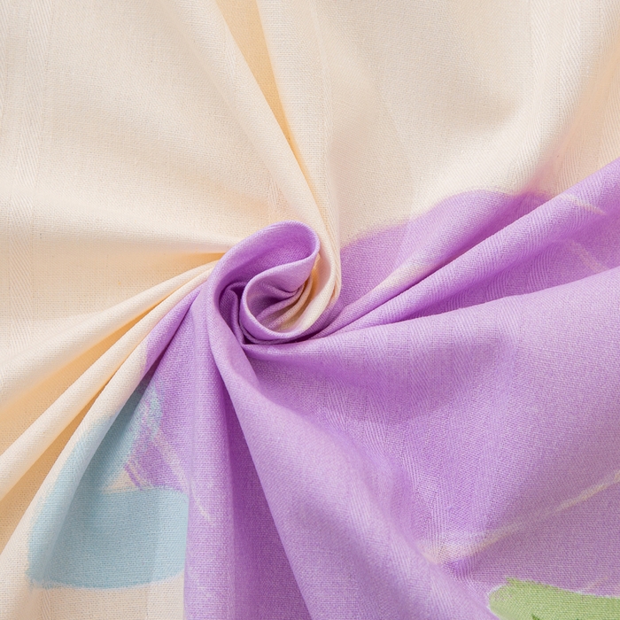 91家纺网 家纺一手货源 找家纺 首爱 2025新款五幅段床单 苹果乐园