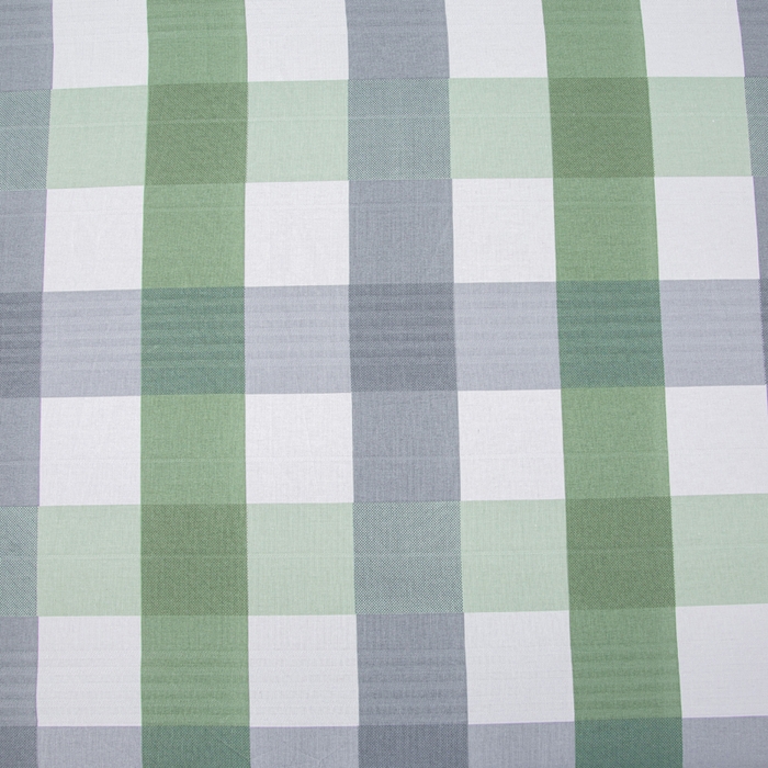 91家纺网 家纺一手货源 找家纺 棉乐町 2025新款五幅段床笠绿白格