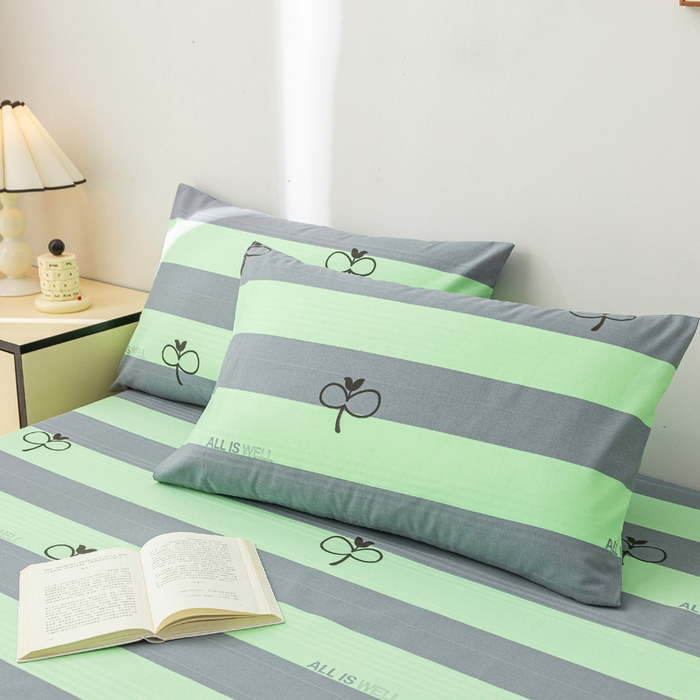 91家纺网 家纺一手货源 找家纺 金泰莱 2025新款五幅段床笠 海军绿