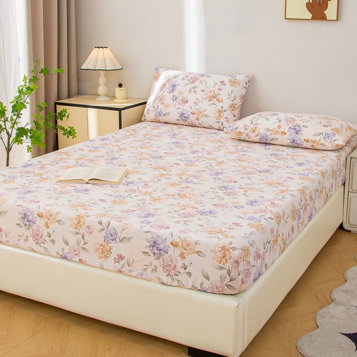 91家纺网 家纺一手货源 找家纺 首爱 2025新款五幅段床笠 微莫