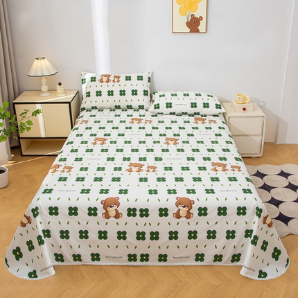 91家纺网 家纺一手货源 找家纺 （总）金泰莱 2025新款五幅段床单原棉老粗布凉席老粗布床单