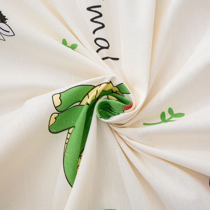 91家纺网 家纺一手货源 找家纺 棉乐町 2025新款五幅段床单 动物乐园