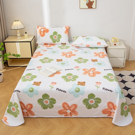 91家纺网 家纺一手货源 找家纺 （总）棉乐町 2025新款五幅段床单原棉老粗布凉席老粗布床单