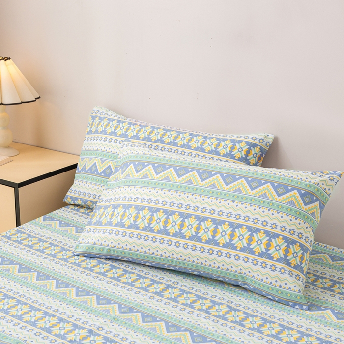 91家纺网 家纺一手货源 找家纺 首爱 2025新款五幅段床单 民族风