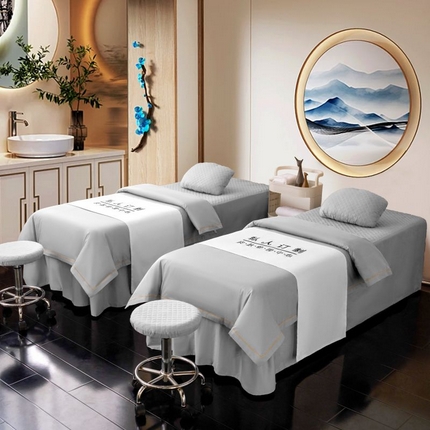 91家纺网 家纺一手货源 找家纺 （总）2024新品四季全棉花边压线系列美-容床罩