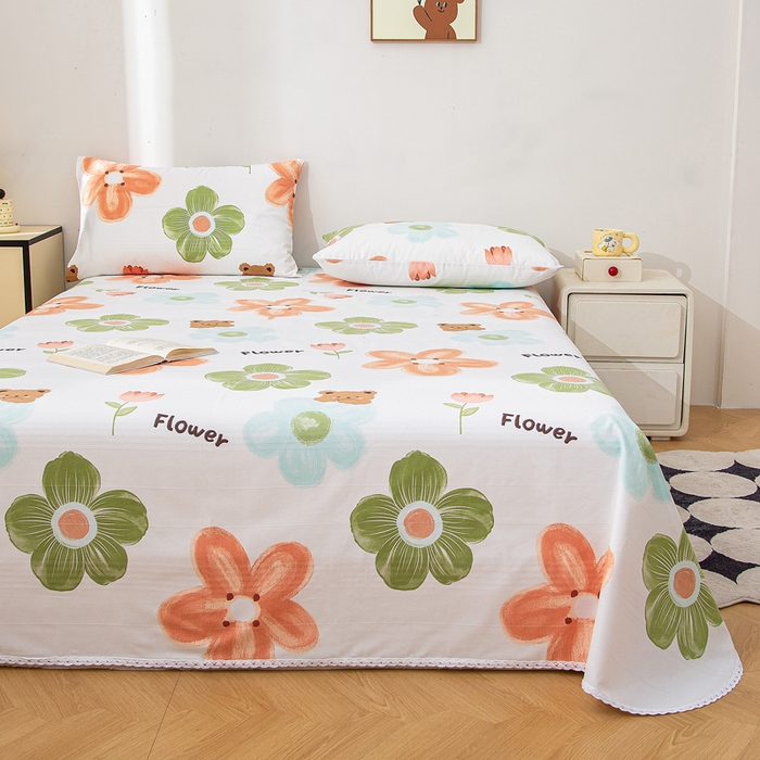 91家纺网 家纺一手货源 找家纺 （总）首爱 2025新款五幅段床单原棉老粗布凉席老粗布床单