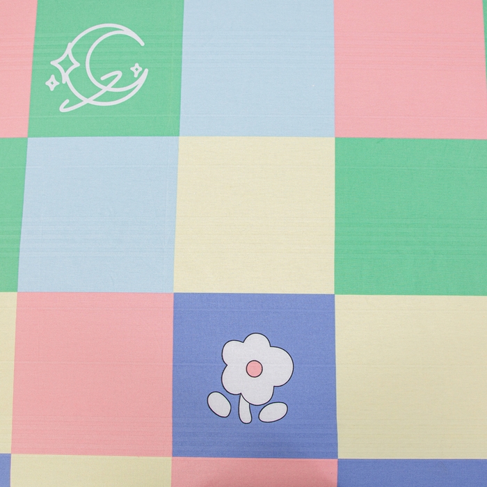 91家纺网 家纺一手货源 找家纺 首爱 2025新款五幅段床笠 彩格