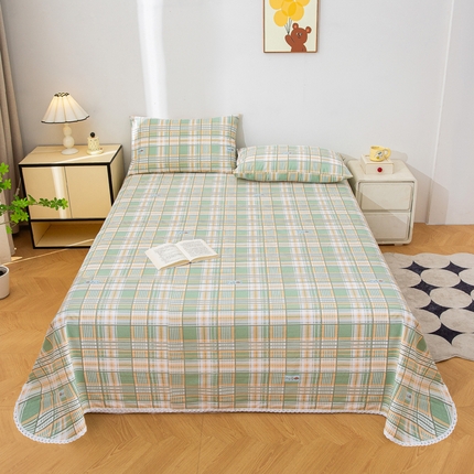 91家纺网 家纺一手货源 找家纺 （总）金泰莱 2025新款五幅段床单原棉老粗布凉席老粗布床单