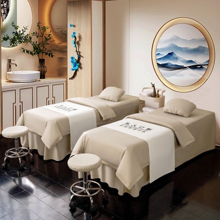 91家纺网 家纺一手货源 找家纺 （总）2024新品四季全棉花边压线系列美-容床罩