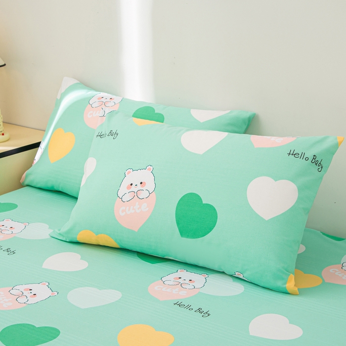 91家纺网 家纺一手货源 找家纺 棉乐町 2025新款五幅段床笠兔兔心情