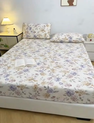 91家纺网 家纺一手货源 找家纺 首爱 2025新款五幅段床笠 微莫