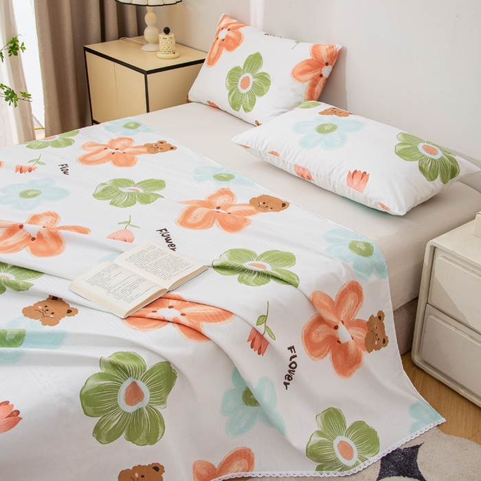 91家纺网 家纺一手货源 找家纺 （总）棉乐町 2025新款五幅段床单原棉老粗布凉席老粗布床单