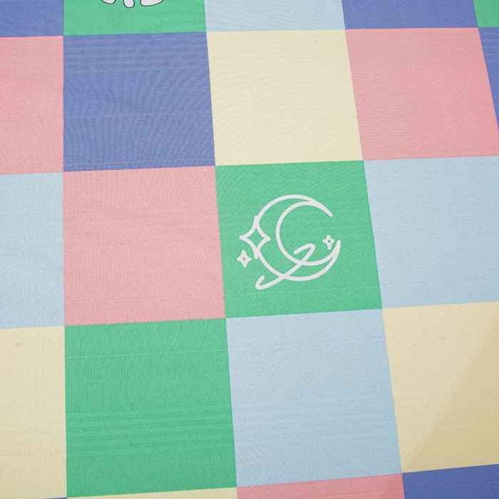 91家纺网 家纺一手货源 找家纺 棉乐町 2025新款五幅段床单 彩格