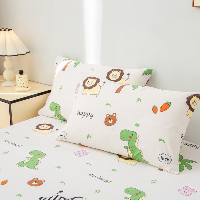 91家纺网 家纺一手货源 找家纺 首爱 2025新款五幅段床笠 动物乐园