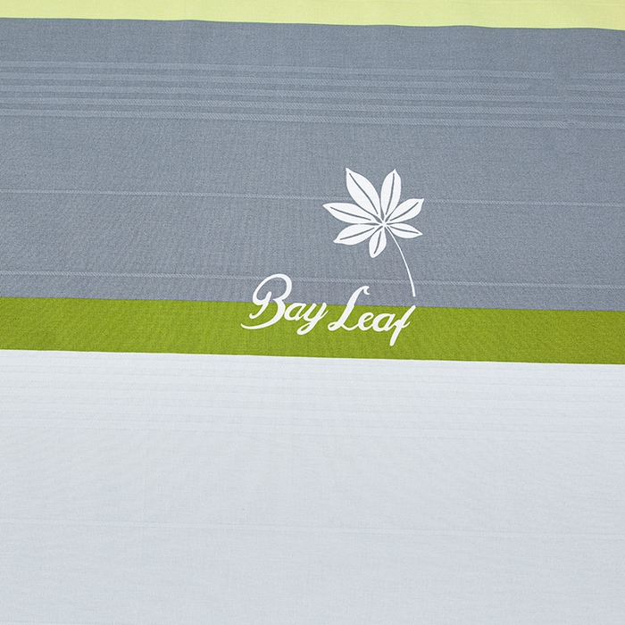 91家纺网 家纺一手货源 找家纺 首爱 2025新款五幅段床单 枫叶绿条