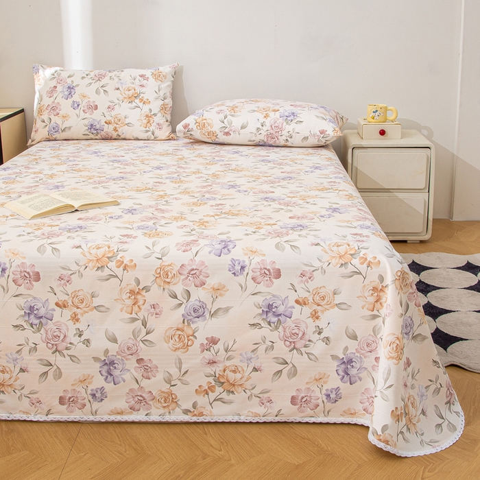 91家纺网 家纺一手货源 找家纺 首爱 2025新款五幅段床单 微莫